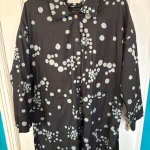 Oversized Polka Dot Shirt/Tunic Dress from Adverb